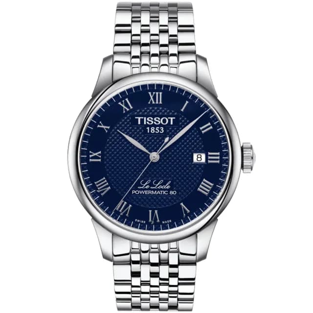【TISSOT 天梭 官方授權】LE LOCLE 力洛克 經典羅馬機械腕錶 七夕 情人節 送禮 推薦(T0064071104300)