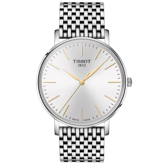 【TISSOT 天梭 官方授權】EVERYTIME 簡約時尚石英腕錶 畢業禮物 送禮 推薦(T1434101101101)