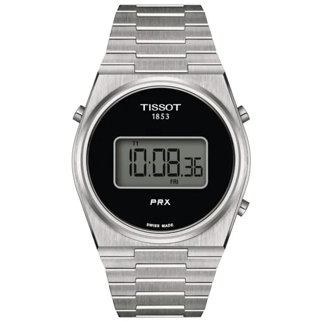【TISSOT 天梭 官方授權】PRX 數位石英對錶 畢業禮物 送禮 推薦(T1374631105000+T1372631105000)