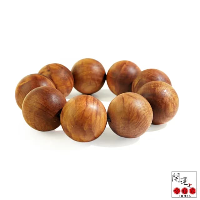 【開運方程式】台灣梢楠手珠30mm油路閃花(避邪擋煞、開運手鍊佛珠)