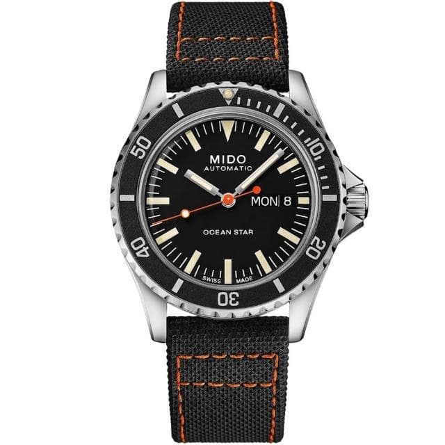 【MIDO 美度 官方授權】Ocean Star海洋之星水鬼75週年特別版機械套錶組 情人節 禮物(M0268301105100)