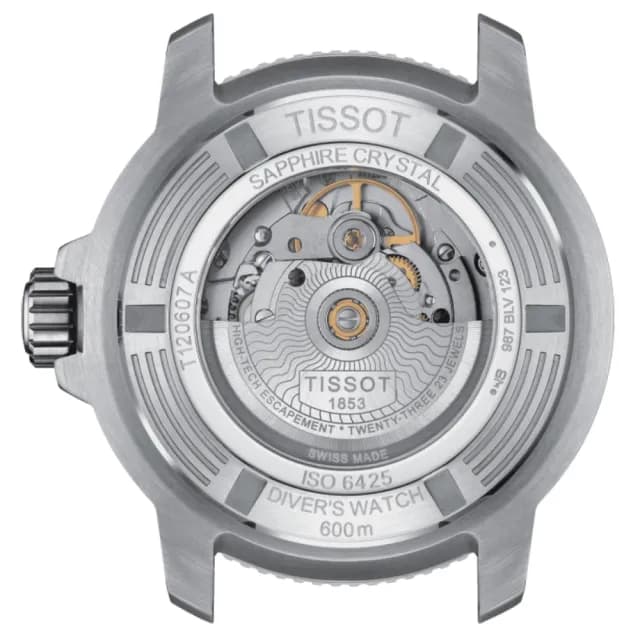 【TISSOT 天梭 官方授權】SEASTAR海洋之星 600米潛水機械腕錶 畢業禮物 送禮 推薦(T1206071744100)