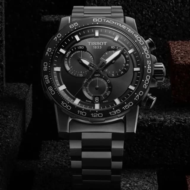 【TISSOT 天梭 官方授權】SUPERSPORT CHRONO 三眼計時石英腕錶 雙11 特惠 推薦(T1256173305100)