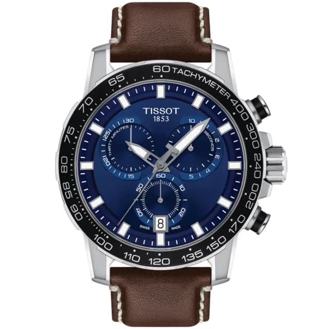【TISSOT 天梭 官方授權】SUPERSPORT CHRONO 三眼計時石英腕錶 畢業禮物 送禮 推薦(T1256171604100)