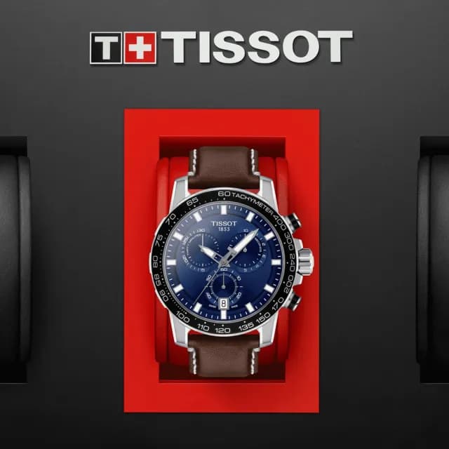 【TISSOT 天梭 官方授權】SUPERSPORT CHRONO 三眼計時石英腕錶 畢業禮物 送禮 推薦(T1256171604100)