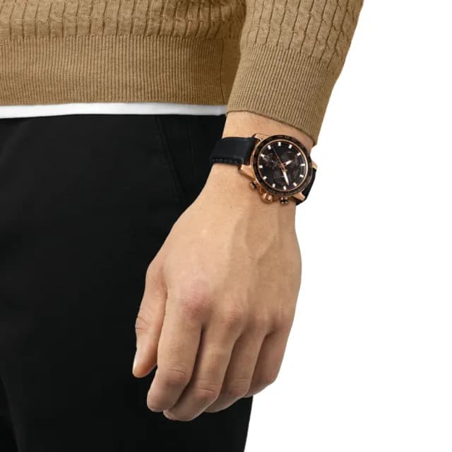 【TISSOT 天梭 官方授權】SUPERSPORT CHRONO 三眼計時石英腕錶 畢業禮物 送禮 推薦(T1256173605100)