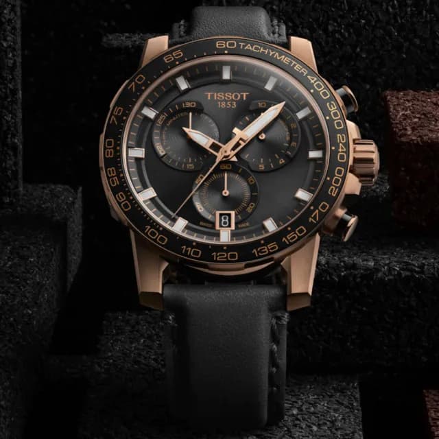 【TISSOT 天梭 官方授權】SUPERSPORT CHRONO 三眼計時石英腕錶 畢業禮物 送禮 推薦(T1256173605100)