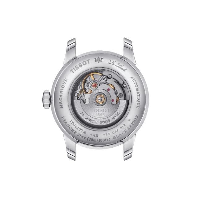 【TISSOT 天梭 官方授權】LE LOCLE 力洛克 20週年 真鑽機械腕錶 母親節 禮物 推薦(T0062071103601)
