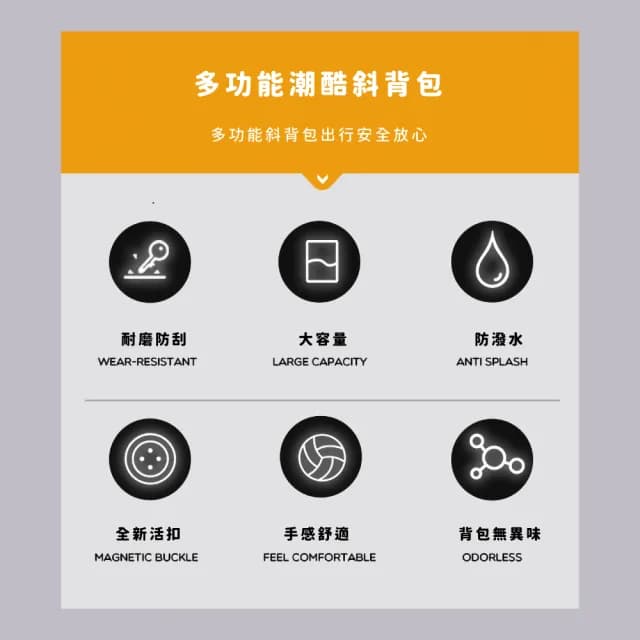 【外出便攜】情人節禮物 簡約時尚耐磨硬殼男士斜背包(胸包 腰包 肩背包 單肩包 通勤包 手機包