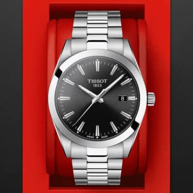 【TISSOT 天梭 官方授權】GENTLEMAN 簡約紳士石英腕錶 畢業禮物 送禮 推薦(T1274101105100)
