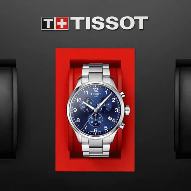 【TISSOT 天梭 官方授權】CHRONO XL 韻馳系列 三眼計時石英腕錶 七夕 情人節 送禮 推薦(T1166171104701)