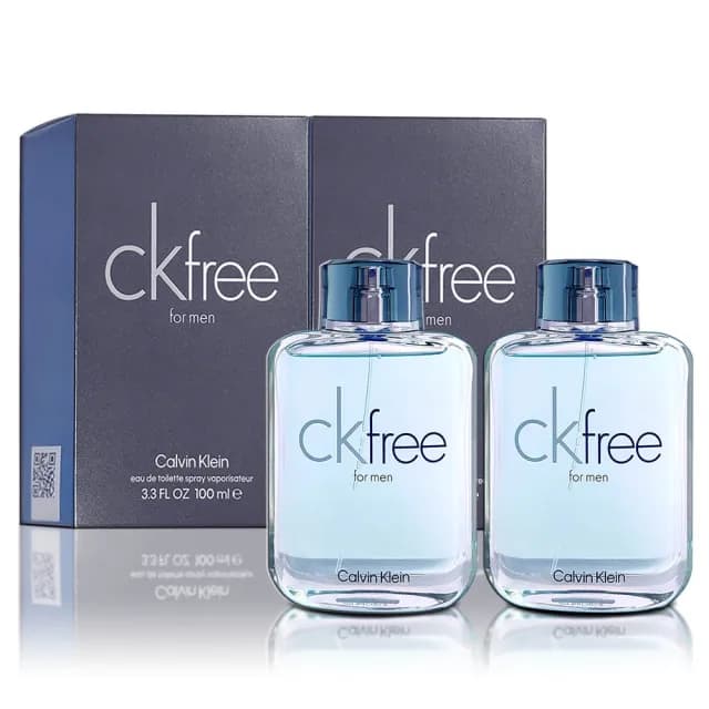 【Calvin Klein 凱文克萊】CK FREE FOR MEN 自由男性淡香水 100MLX2入組(平行輸入)