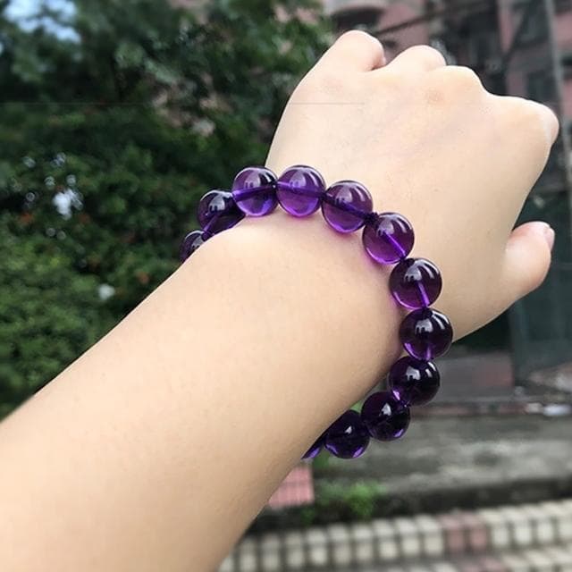 【MoonDy】母親節禮物 手環 開運能量手鍊 圓珠手串 紫水晶手鍊 串珠手鍊 水晶手鍊 單圈手鍊 情侶手鍊 男手