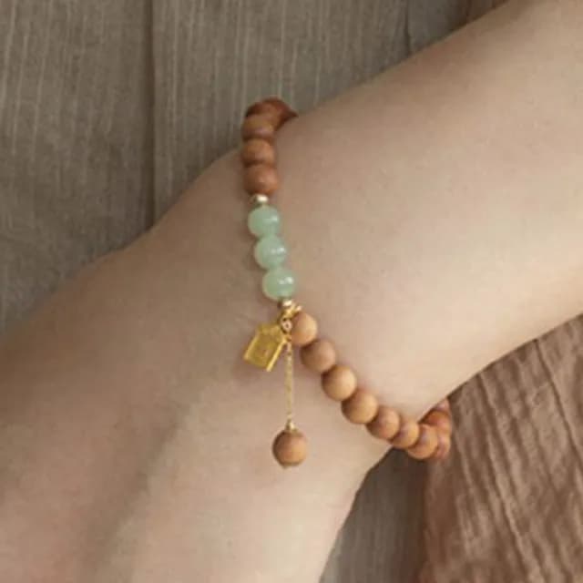 【LEEHER】佛珠/玉石手鍊/天然老山檀手串/和田玉手串/招財手鍊/玉手鍊/寶石手鍊/生日禮物/佛珠