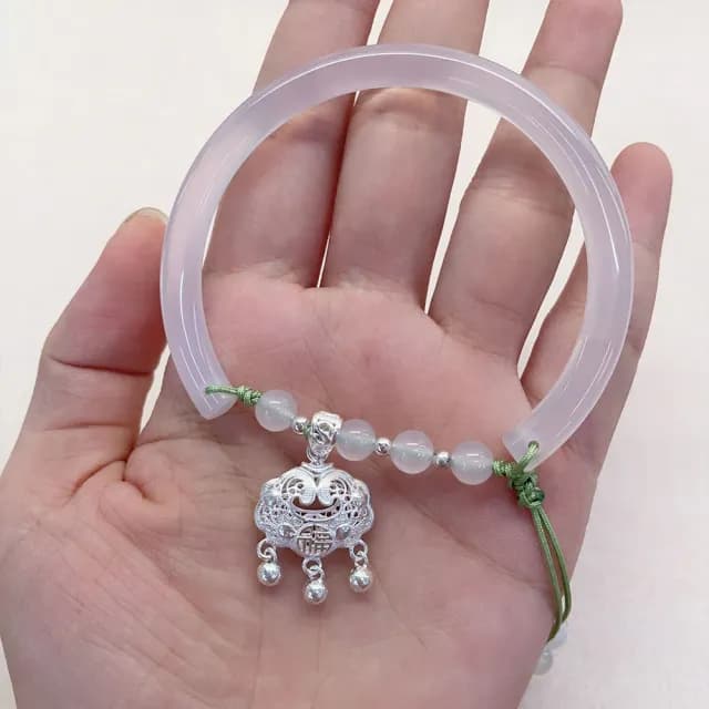 【KT DADA】包包 編織手鍊 生日禮物 手鍊 純銀手鍊 手鐲 平安鎖手鍊 玉手鍊 玉髓手鐲 招財手鍊 平安