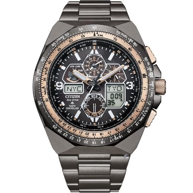 【CITIZEN 星辰】SKY系列 光動能 電波錶 35週年限量 男錶 禮物 推薦(JY8146-54E)
