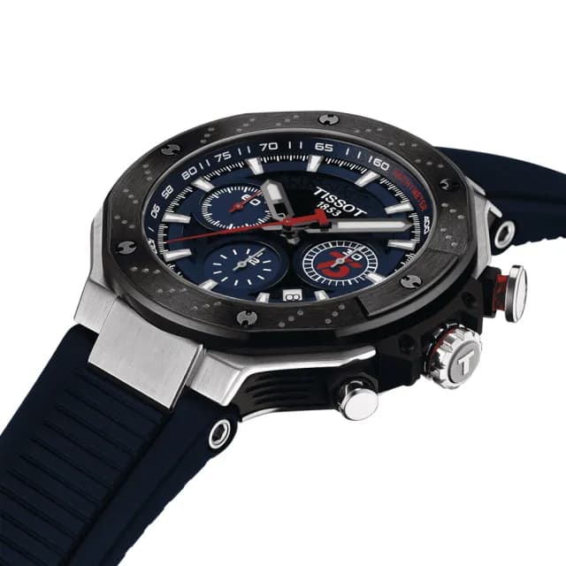 【TISSOT 天梭】T-RACE 限量 MotoGP 計時機械腕錶 畢業禮物 送禮 推薦(T1414272704100)
