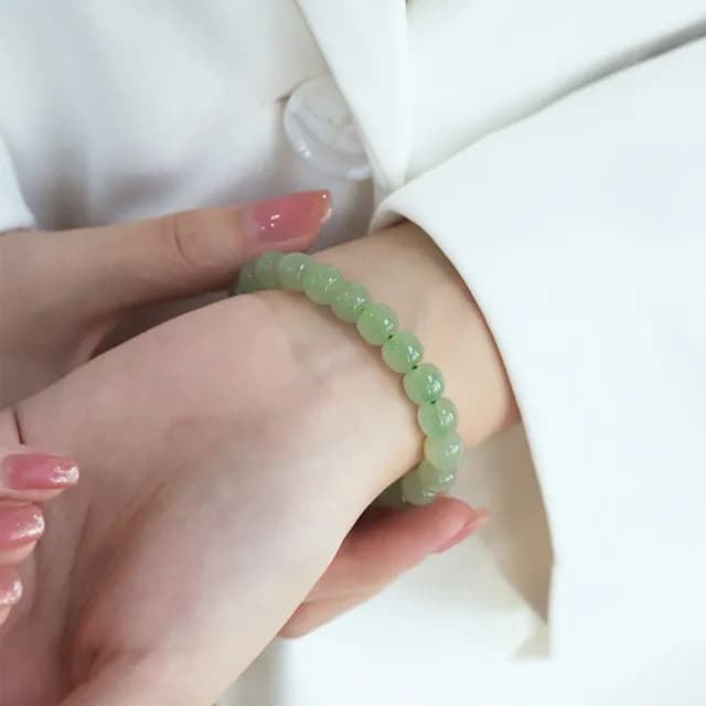 【MoonDy】雙11 包包 手串 手鍊 女生手鍊 和田玉平安扣 如意吊墜 開運手鍊 串珠手鍊 和田玉手串