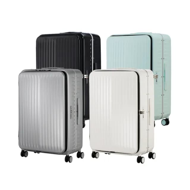 【AOU 微笑旅行】前開鋁框箱29吋行李箱 極靜音飛機輪 鋁框箱(前開框架行李箱92-005A)