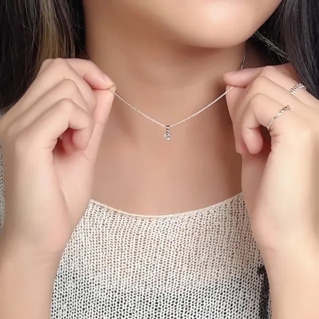 【KATROY】純銀項鍊．天然拓帕石｜璀璨閃耀．4mm/5mm(禮物推薦)