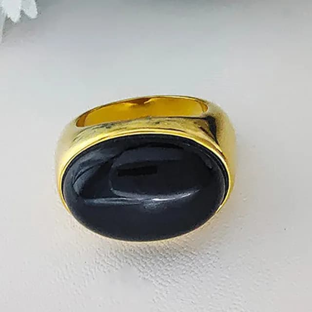 【KT DADA】包包 指環 18k金戒指 禮物 指戒 戒指女生 金戒指 瑪瑙戒指 黑色戒指 食指戒 歐美戒指 大