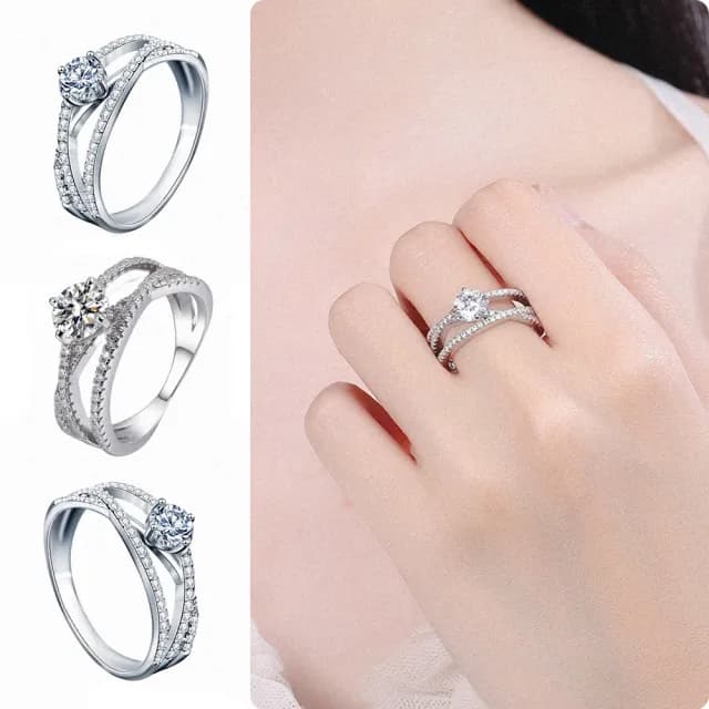 【MoonDy】情人節禮物 包包 歐美鑽戒 婚戒 仿真鑽石 造型戒指 純銀戒指 鑽石戒指 銀戒 指環 ins戒指 戒子  