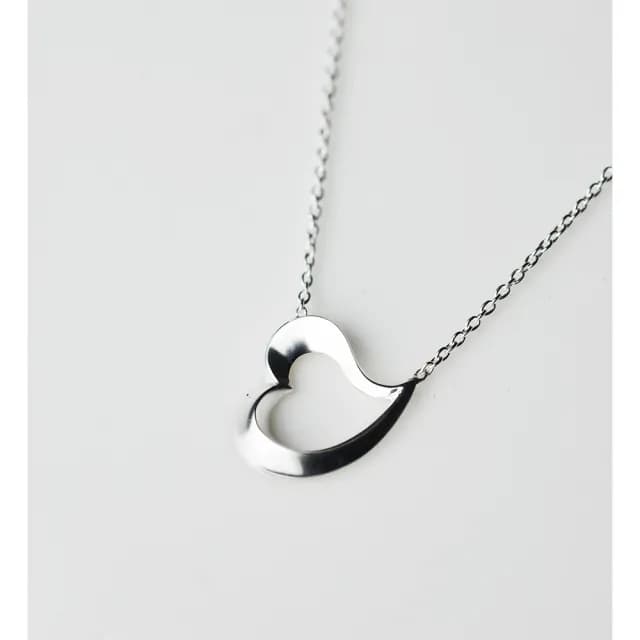【Georg Jensen 喬治傑生】#653 Heart 愛心葉子純銀項鍊