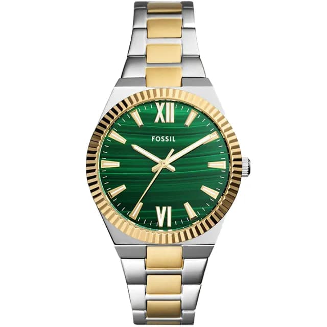 【FOSSIL】Scarlette 孔雀石手錶 女錶-38mm 禮物 送禮 推薦(ES5334)