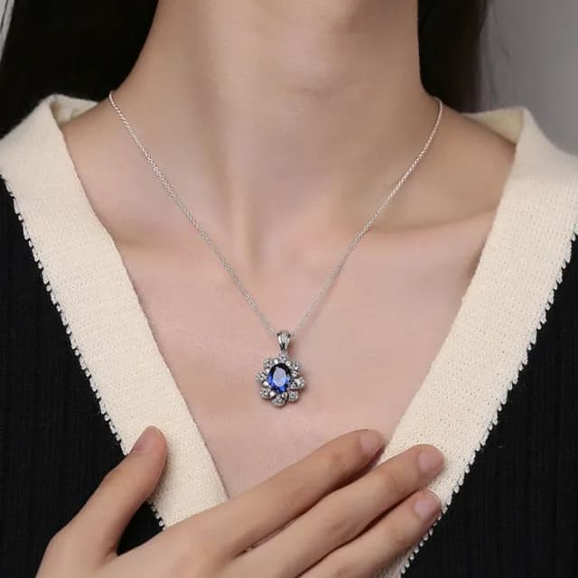 【LEEHER】情人節禮物 七夕 女生/吊墜項鍊/鋯石項鍊/純銀項鍊/歐美項鍊/粉鋯石項鍊/韓系項鍊/生日禮物/鎖骨