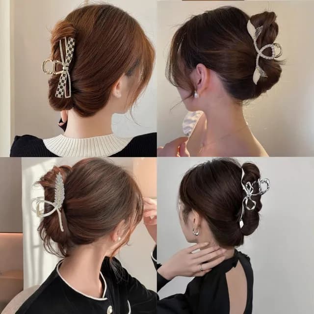 【Gulicc】髮夾 東大門暢銷 金屬 款式多樣(雙11 聖誕節 生日 髮飾 頭飾 鯊魚夾 抓夾 禮物)