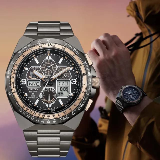【CITIZEN 星辰】PROMASTER 35週年限定 光動能電波腕錶 父親節 禮物 送禮 推薦(JY8146-54E)
