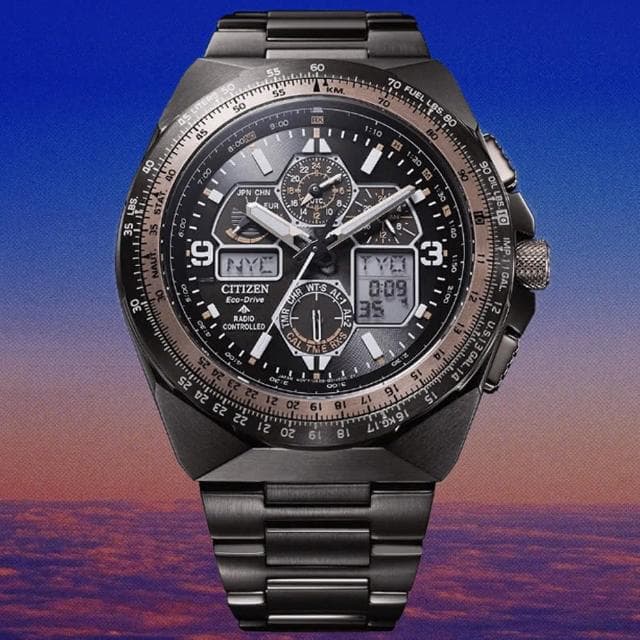 【CITIZEN 星辰】PROMASTER 35週年限定 光動能電波腕錶 母親節 禮物 推薦(JY8146-54E)