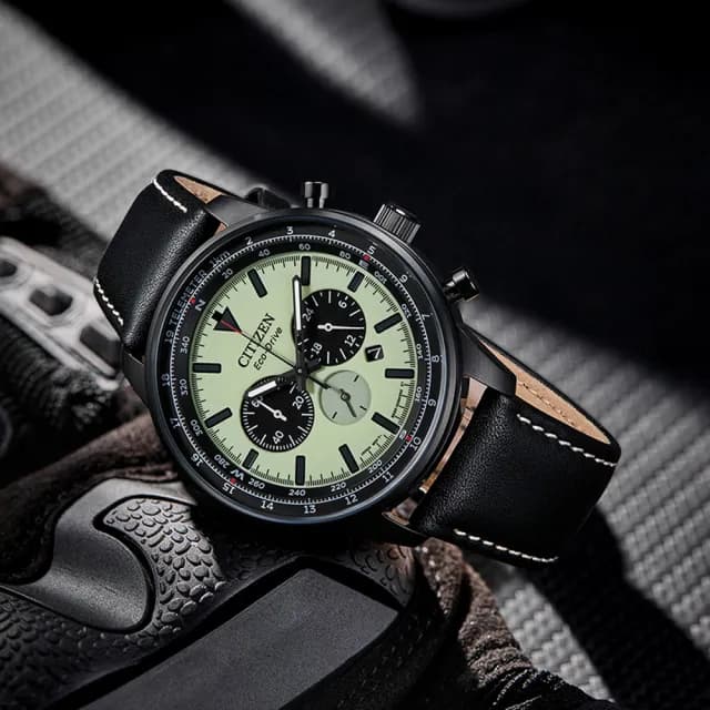 【CITIZEN 星辰】Chronograph系列 型男必備 光動能三眼計時腕錶 畢業禮物 送禮 推薦(CA4505-21X)