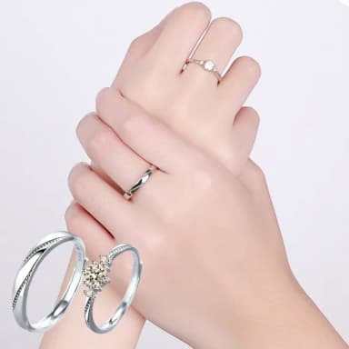 【LEEHER】結婚戒指/鋯石戒指/求婚戒指/對戒/指環/生日禮物/情侶戒指/情侶禮物/情侶對戒/戒指/純銀戒指