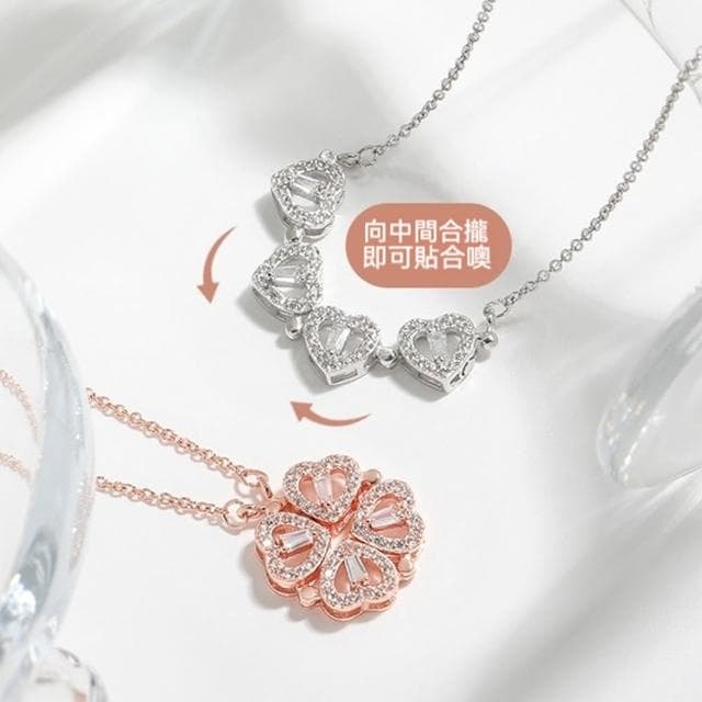 【LEESA】純銀項鍊\四葉草項鍊\幸運草項鍊\抗氧化\氣質項鍊\吊墜項鍊\鎖骨鏈\生日禮物\七夕禮物\送女友