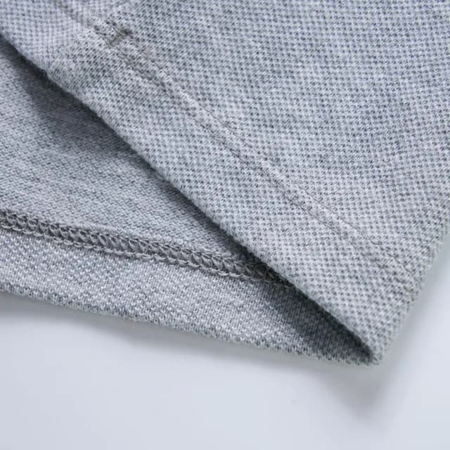 【GAP】兒童裝 Logo純棉刺繡長袖POLO衫-灰色(641912)