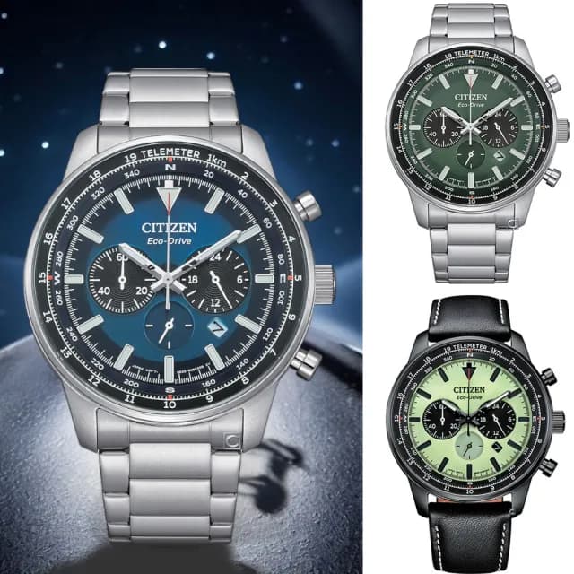 【CITIZEN 星辰】光動能錶 計時腕錶 男錶 手錶 指針錶 禮物 推薦(CA4500-91L.CA4500-91X.CA4505-21X)