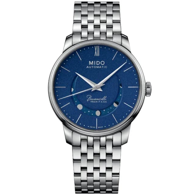 【MIDO 美度】永恆系列 微笑月相 機械腕錶 畢業禮物 送禮 推薦(M0274071104000)