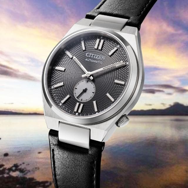 【CITIZEN 星辰】Mechanical TSUYOSA 小秒盤 機械錶 男錶 父親節 送禮 禮物推薦(NK5010-01H)