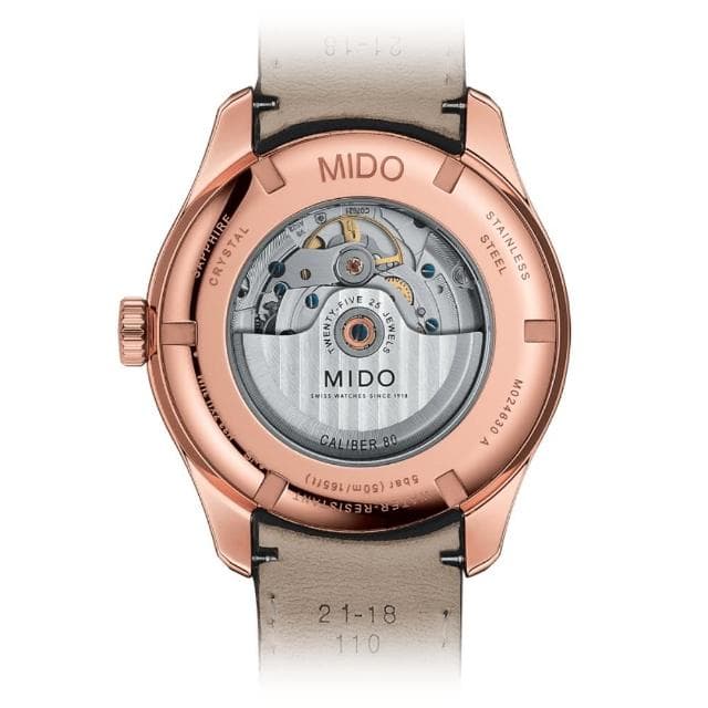 【MIDO 美度】雋永系列 日曆機械腕錶 母親節 禮物 推薦(M0246303604100)