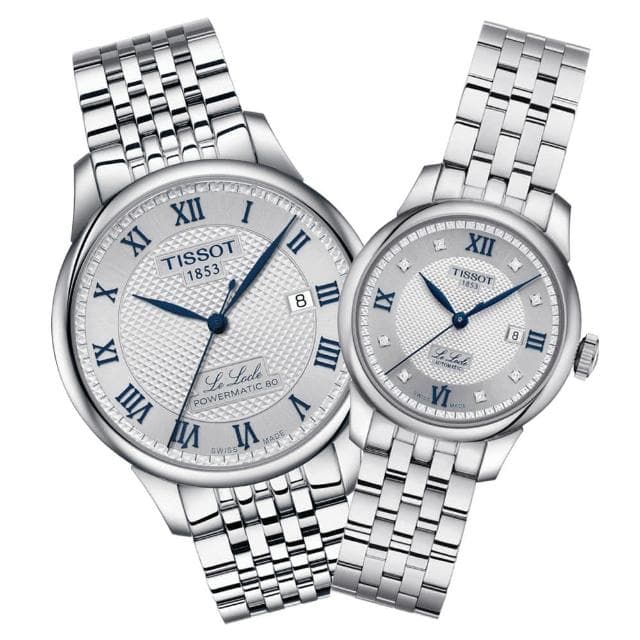 【TISSOT 天梭 官方授權】力洛克系列 機械對錶 母親節 禮物 推薦(T0064071103303/T0062071103601)