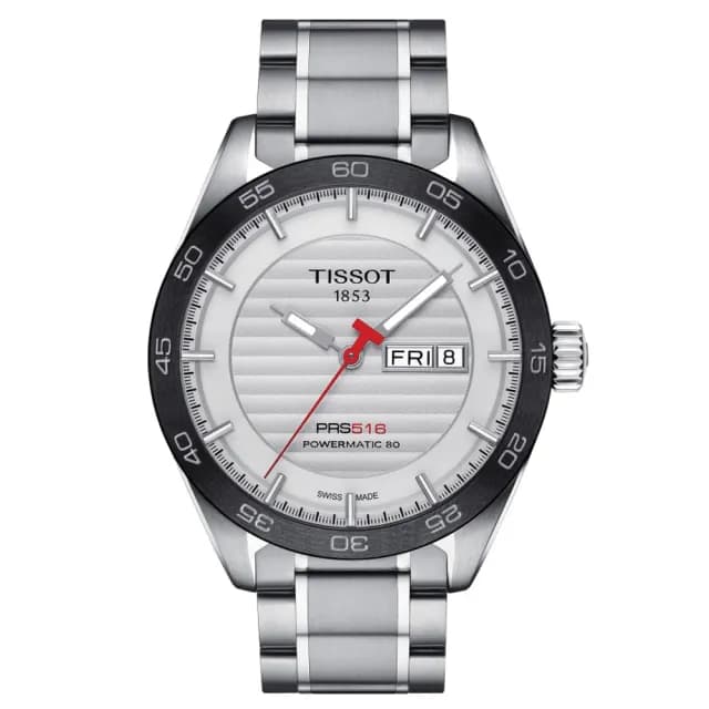 【TISSOT 天梭 官方授權】PRS516 經典運動機械腕錶 畢業禮物 送禮 推薦(T1004301103100)