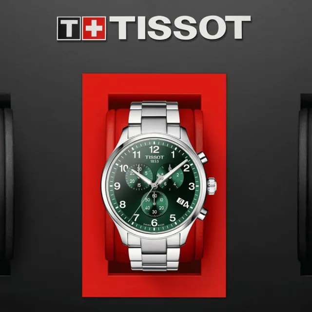 【TISSOT 天梭 官方授權】CHRONO XL 韻馳系列 三眼計時腕錶 父親節 禮物 送禮 推薦(T1166171109200)
