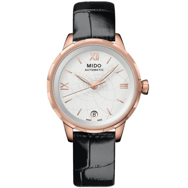 【MIDO 美度】花雨系列 白色花瓣 機械腕錶 畢業禮物 送禮 推薦(M0432073601800)