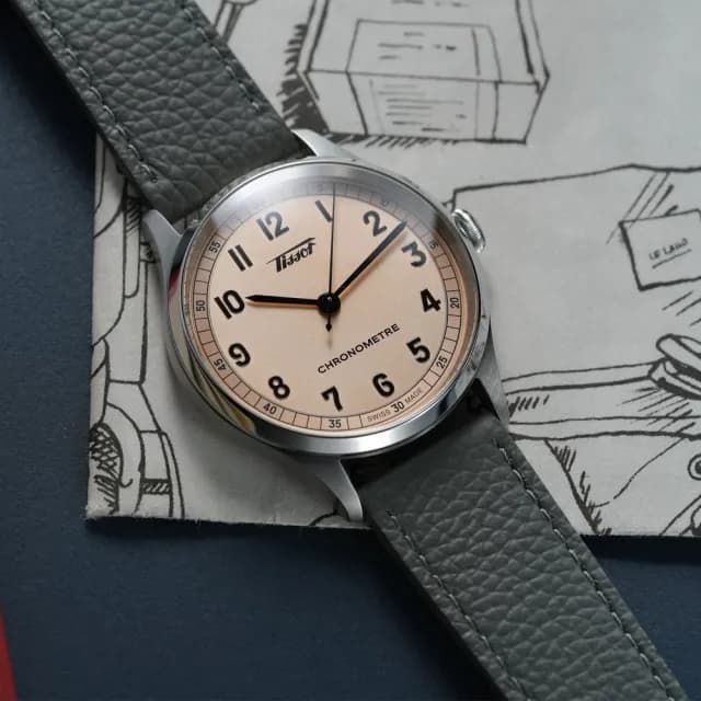 【TISSOT 天梭 官方授權】HERITAGE 1938 COSC認證 機械腕錶 七夕 情人節 禮物 送禮 推薦(T1424641633200)