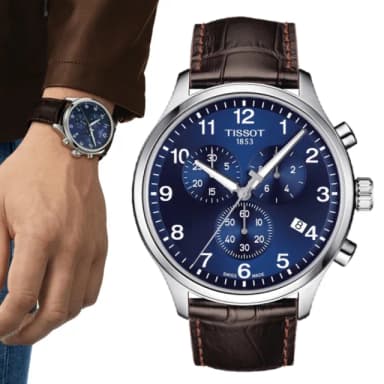 【TISSOT 天梭 官方授權】SUPERSPORT CHRONO 三眼計時腕錶 母親節 禮物 推薦(T1166171604700)