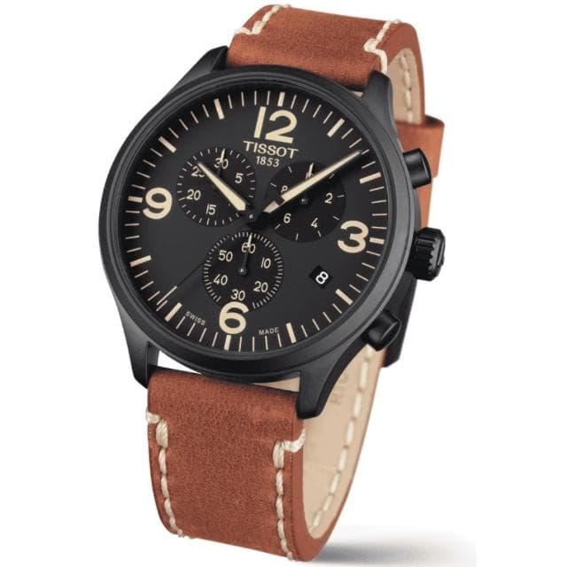 【TISSOT 天梭 官方授權】SUPERSPORT CHRONO 三眼計時腕錶 母親節 禮物 推薦(T1166173605700)