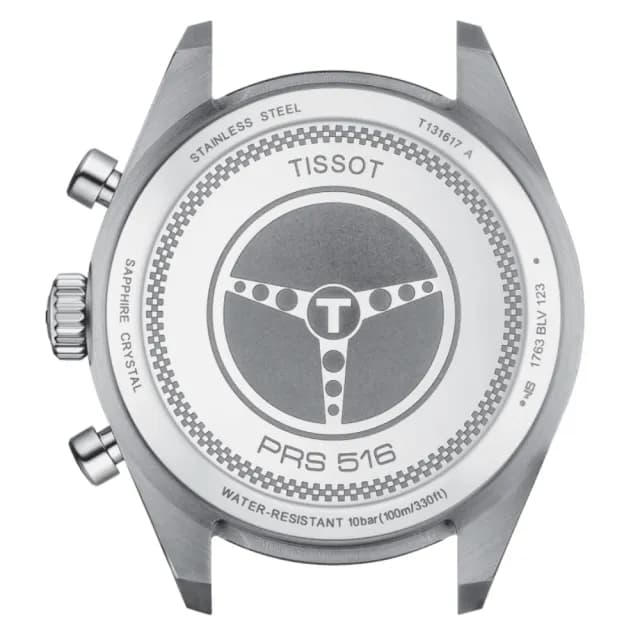 【TISSOT 天梭 官方授權】PRS516 CHRONOGRAPH 三眼計時腕錶 畢業禮物 送禮 推薦(T1316171603200)