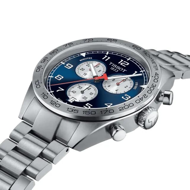 【TISSOT 天梭 官方授權】PRS516 CHRONOGRAPH 三眼計時腕錶 畢業禮物 送禮 推薦(T1316171104200)