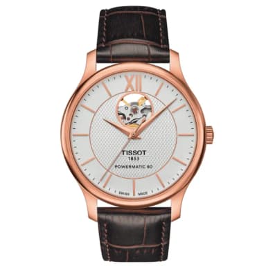 【TISSOT 天梭 官方授權】T-CLASSIC系列 復古鏤空機械腕錶 母親節 禮物 推薦(T0639073603800)